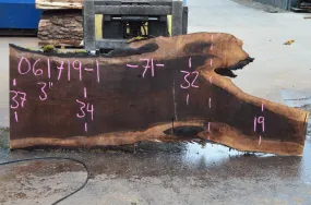 061719-01 Oregon Black Walnut Slab