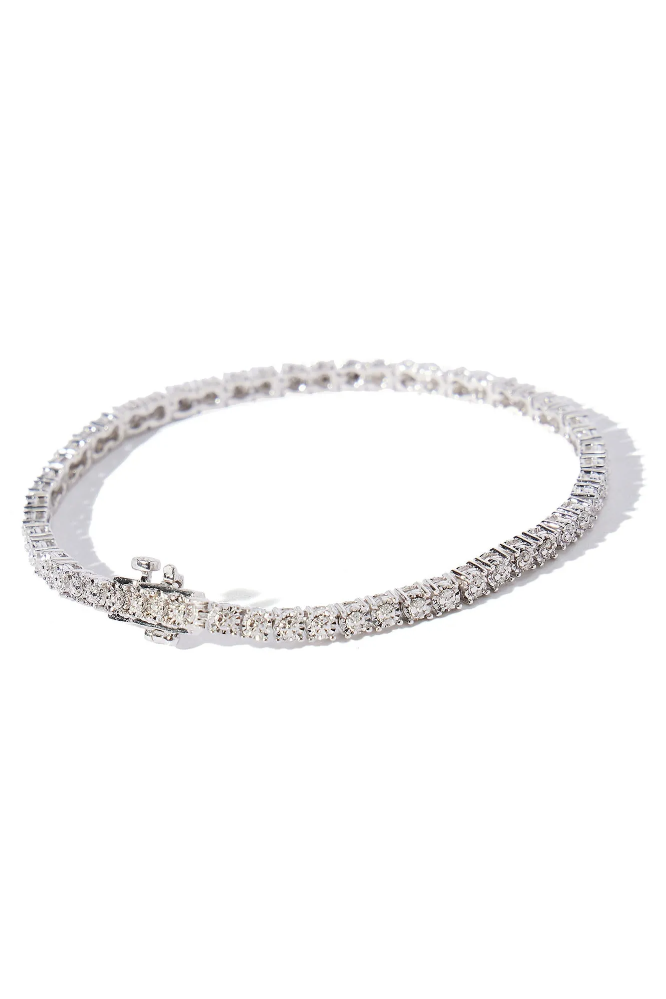 .25 tcw Diamond Tennis Bracelet - Silver