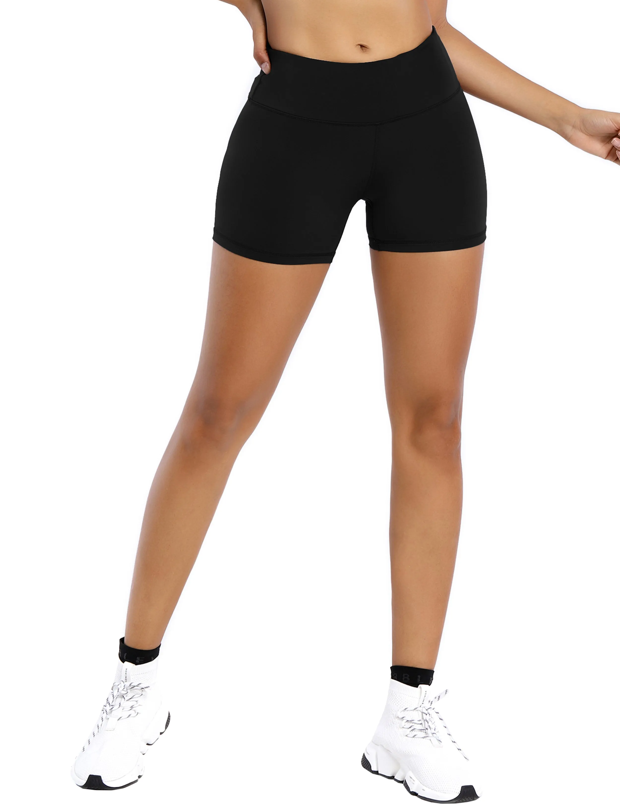 4" Yoga Shorts black