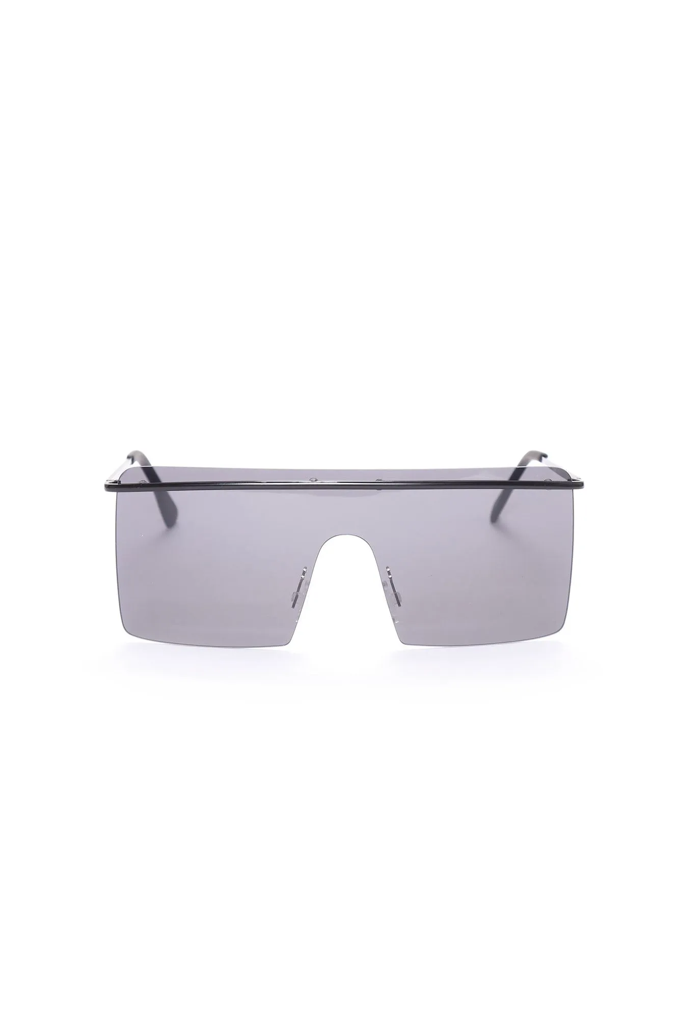 90's Vibe Shield Sunglasses - Black