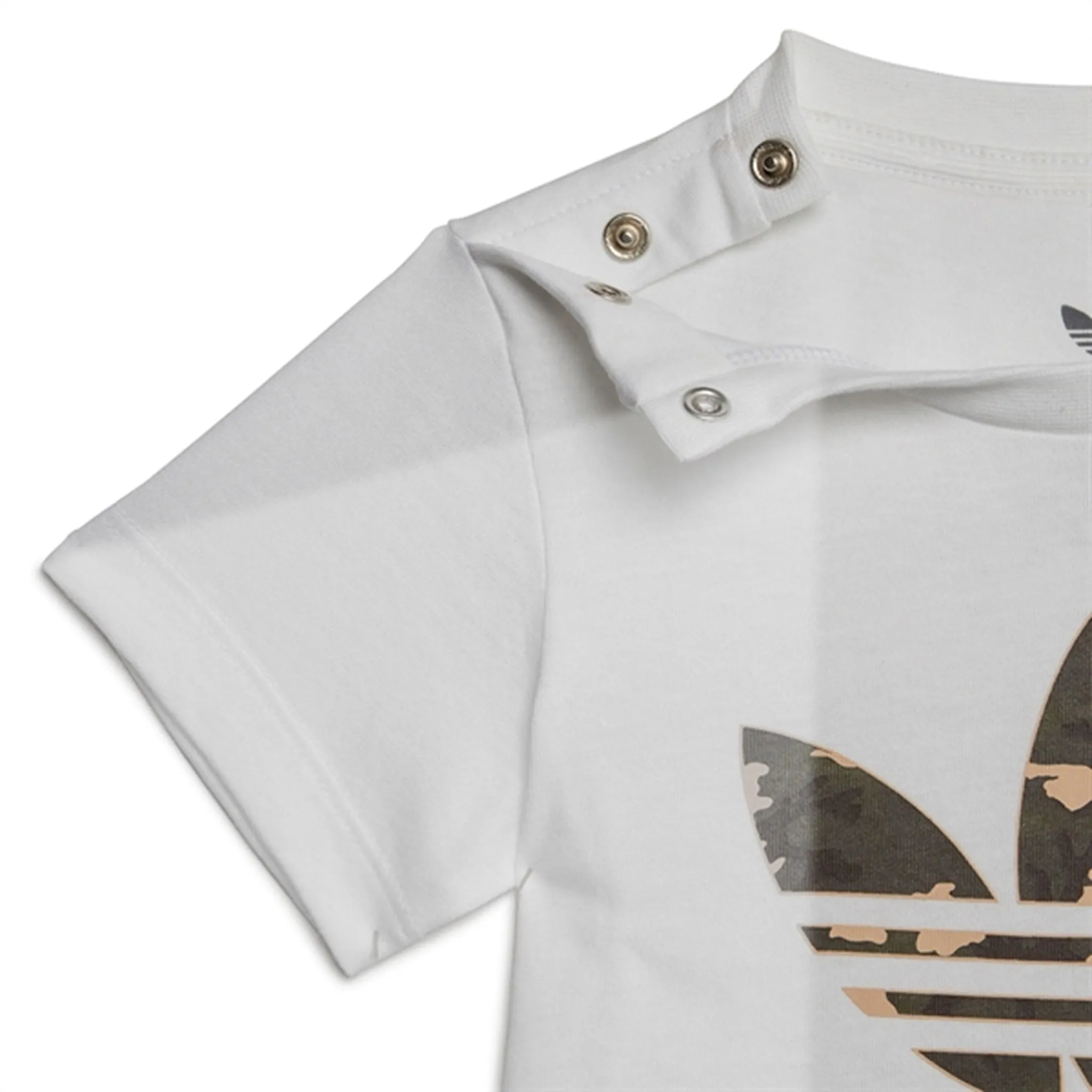 adidas Originals White Shorts Tee Set