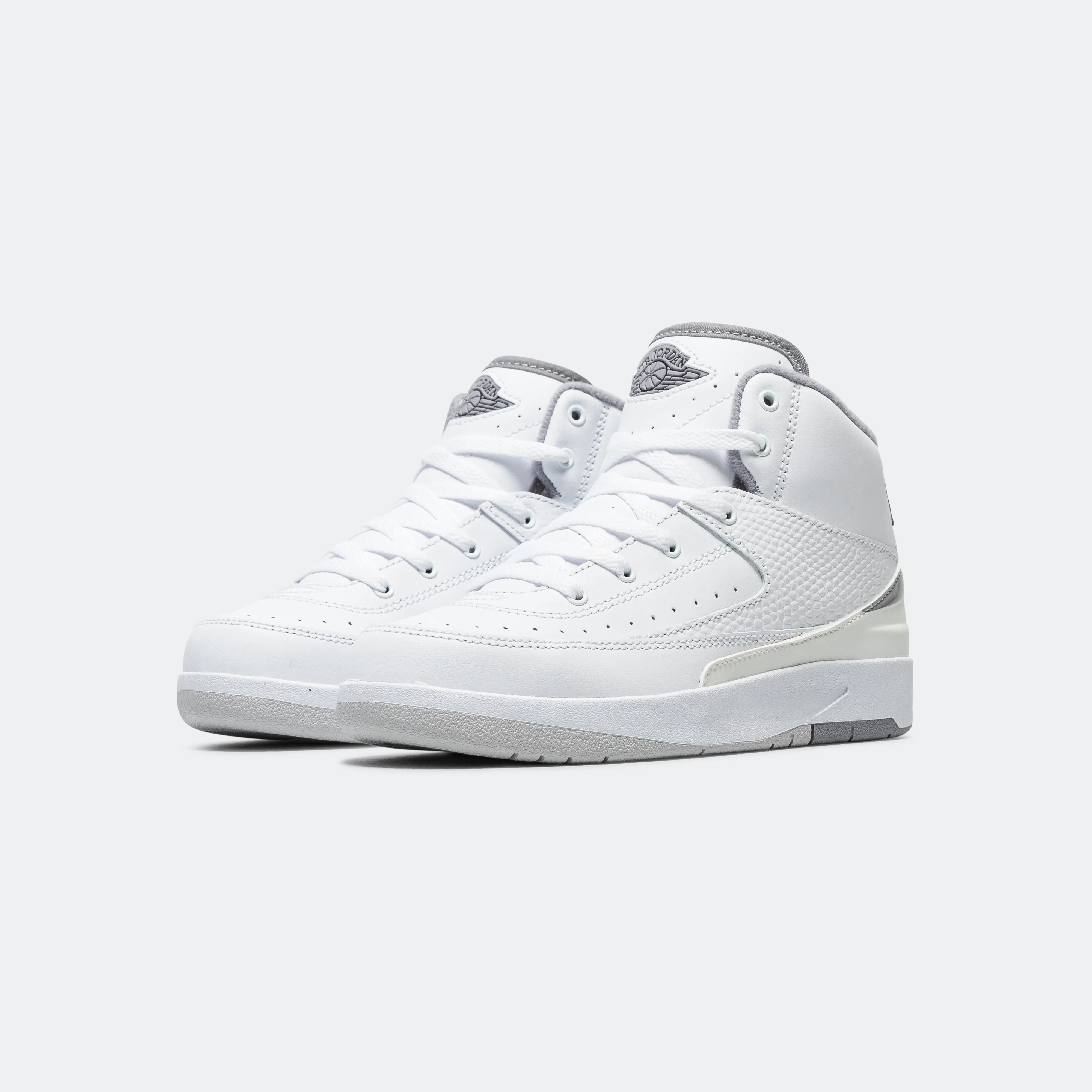 Air Jordan 2 Retro (PS) - White/Cement Grey-Sail-Black