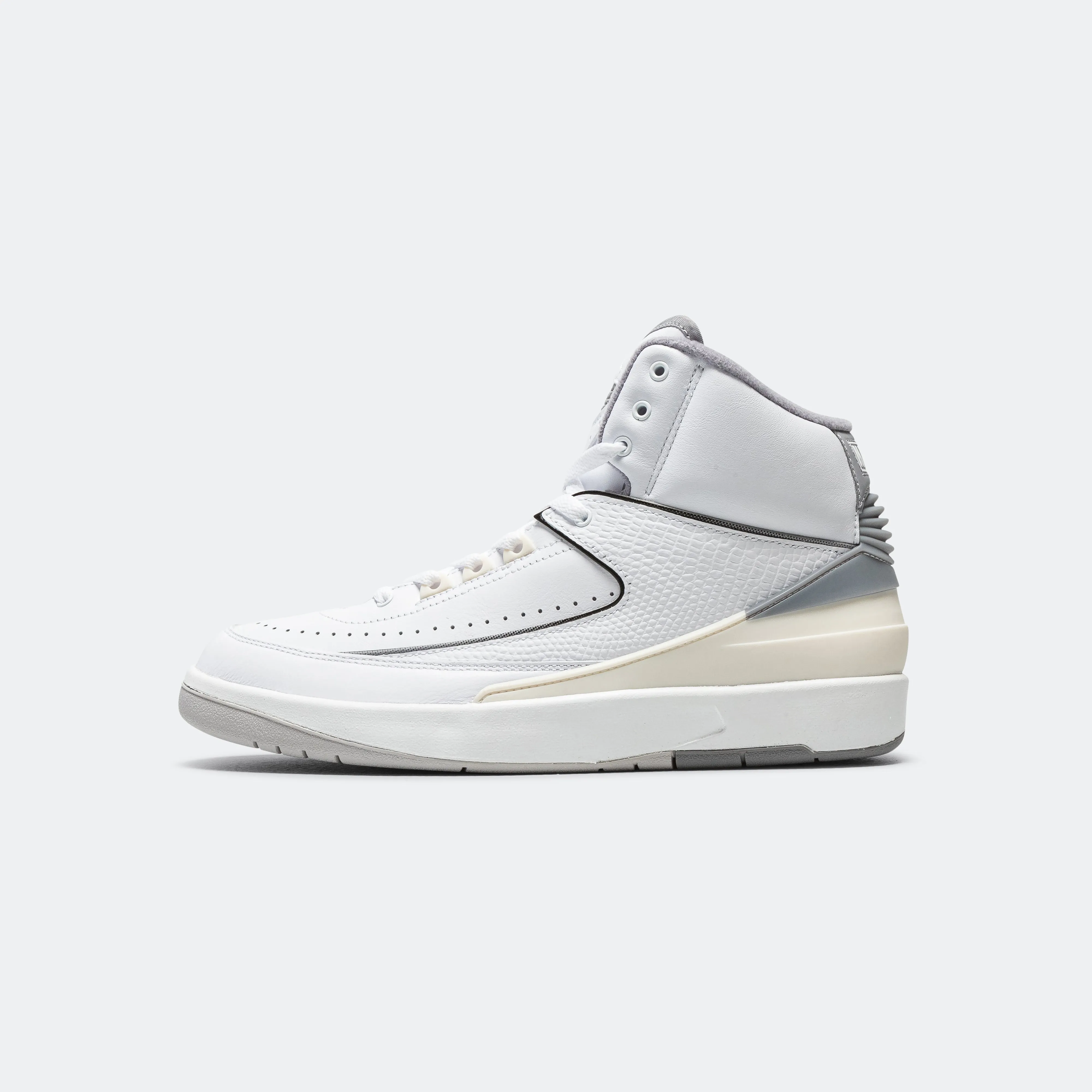 Air Jordan 2 Retro - White/Cement Grey-Sail-Black