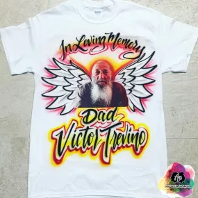 Airbrush Angel Wings Shirt Design