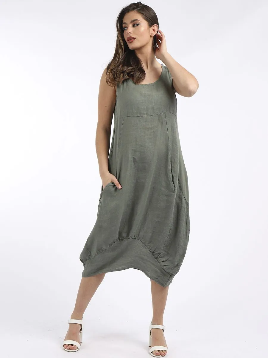 Anne   Kate Italian Manarola Linen Lagenlook Dress