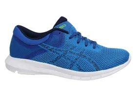 Asics Nitrofuze 2 Blue White Low Lace Up Running Trainers - Mens