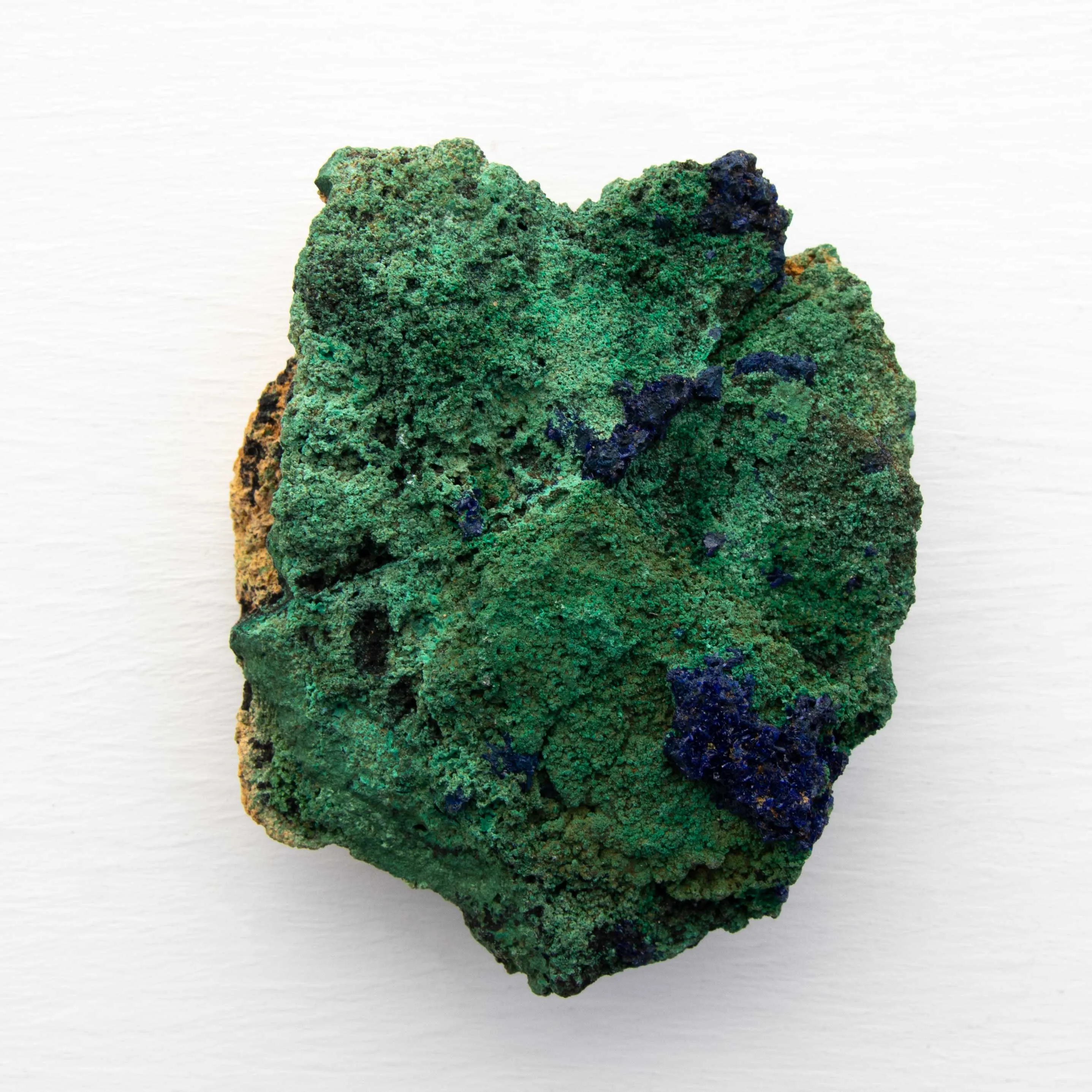 Azurite with Malachite