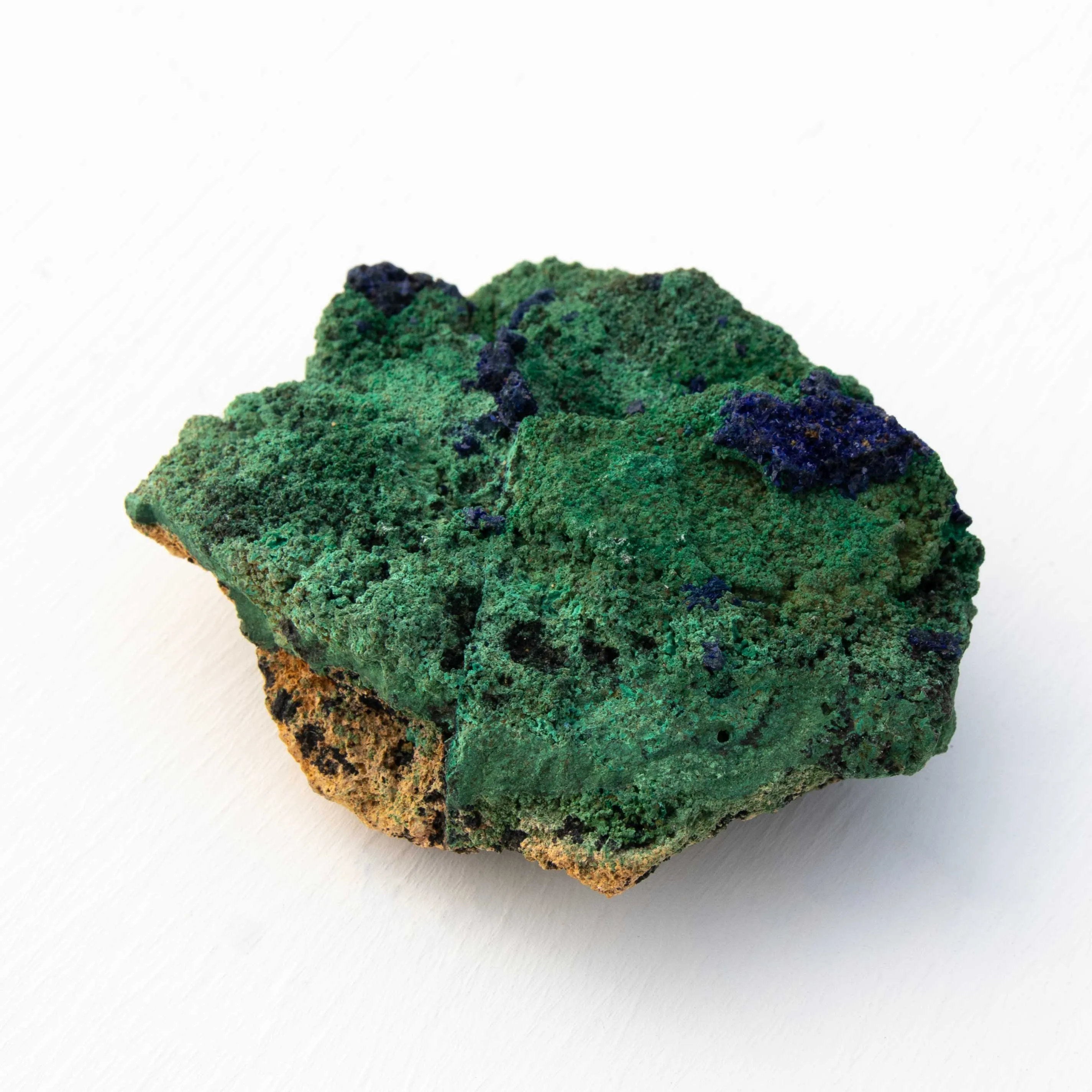 Azurite with Malachite