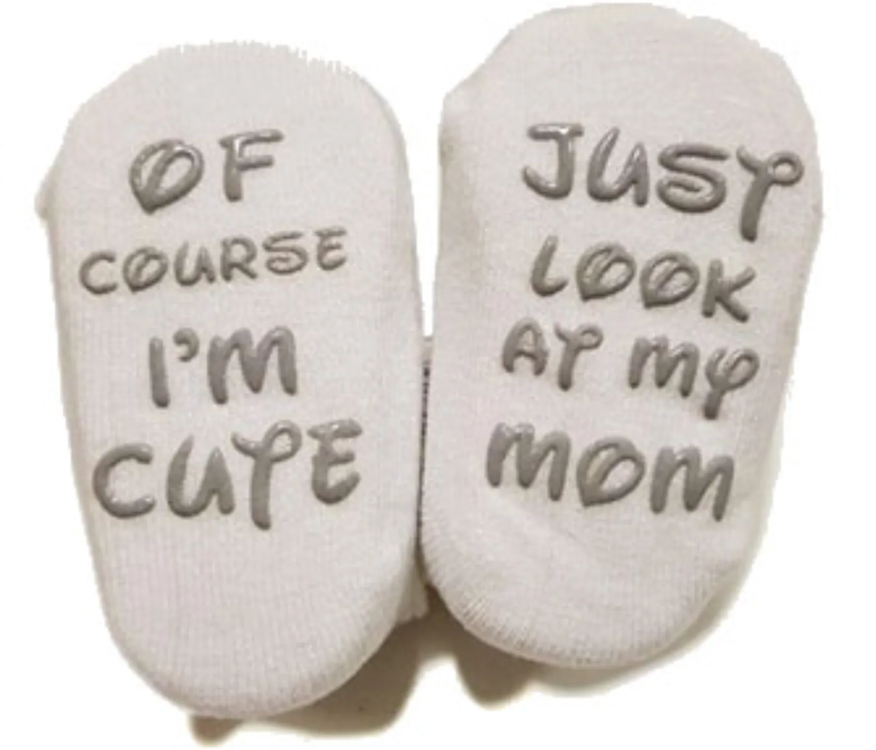 Baby Anti-Slip Funny Quote Socks