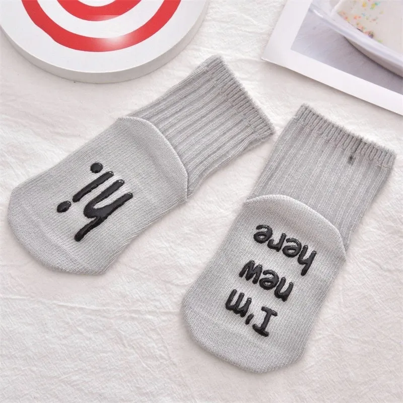 Baby Anti-Slip Funny Quote Socks