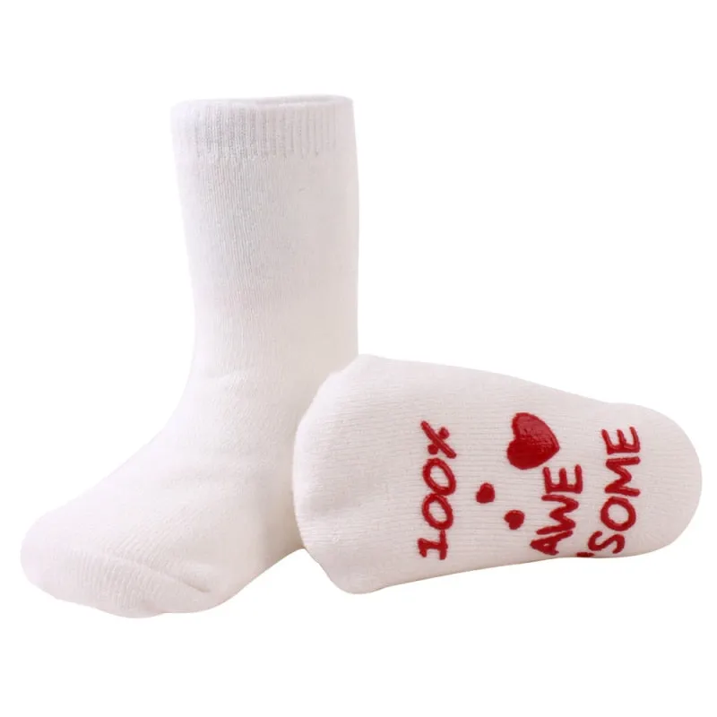 Baby Anti-Slip Funny Quote Socks