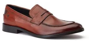 Base London Danbury Mens Leather Penny Loafer