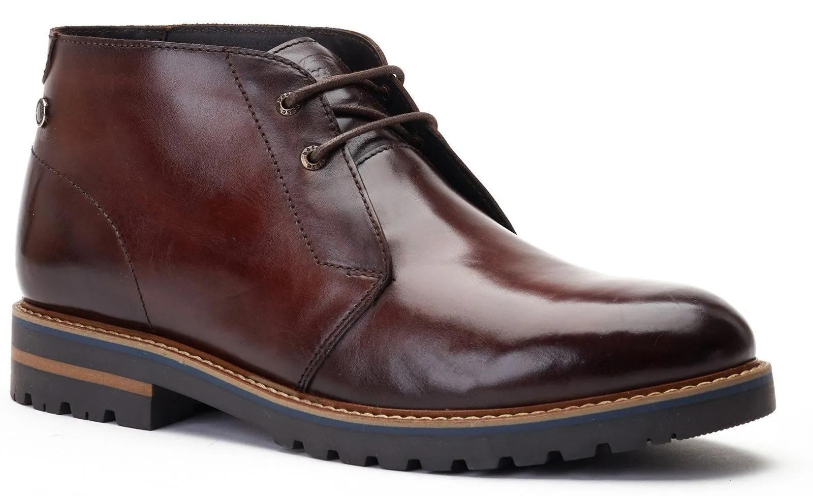 Base London Swan Washed Mens Leather Chukka Boot