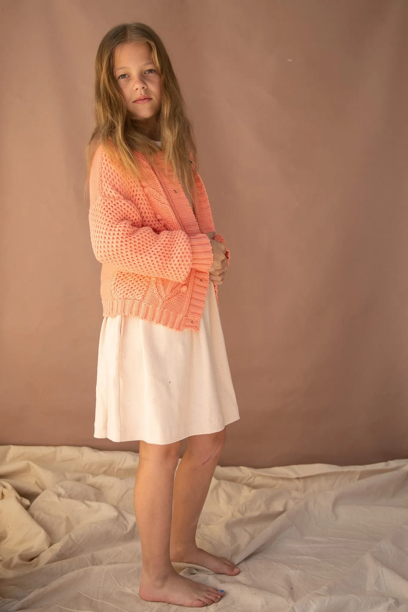 Bella & Lace Ivy Cardi Salmon