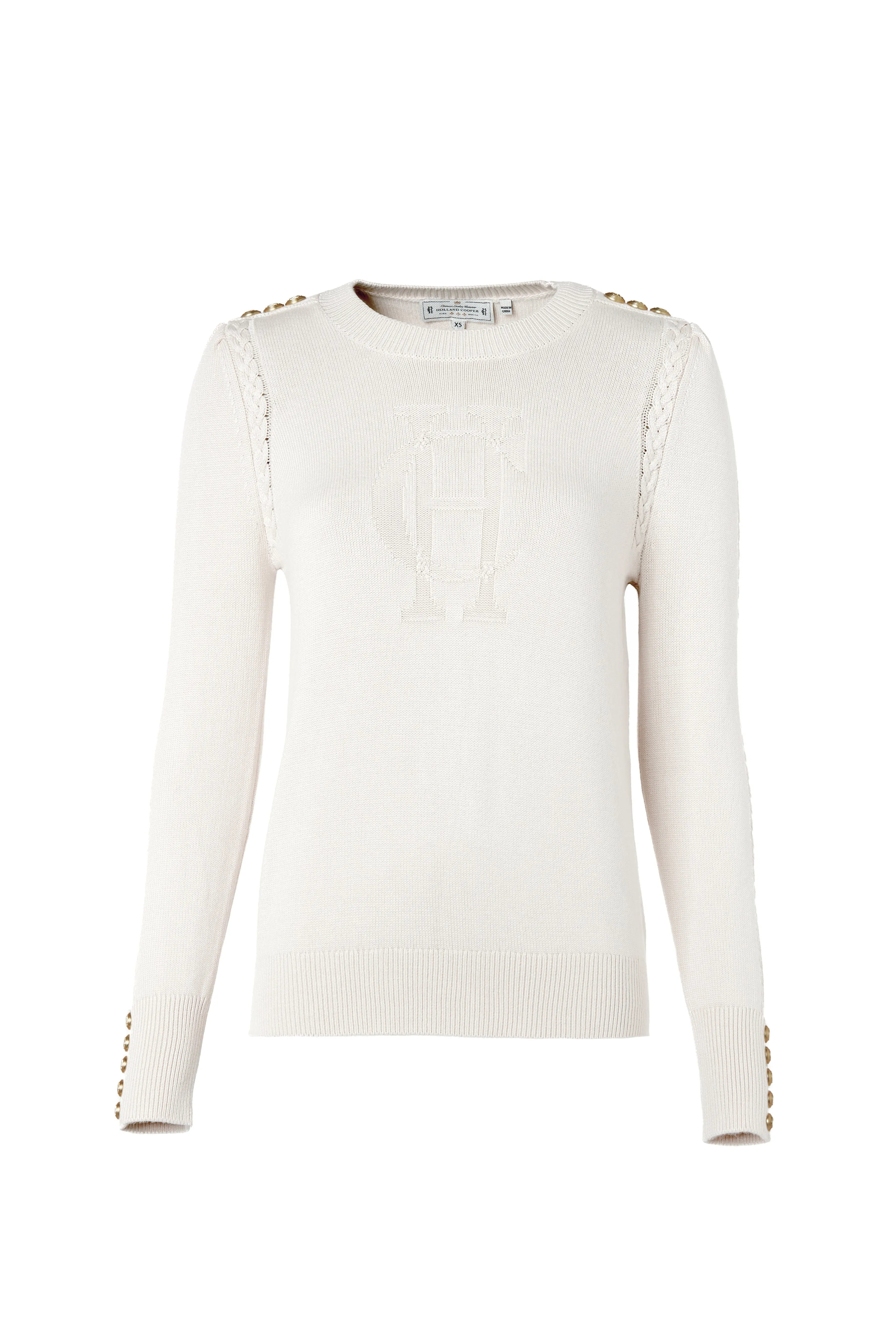 Bibury Crew Neck Knit (Almond)