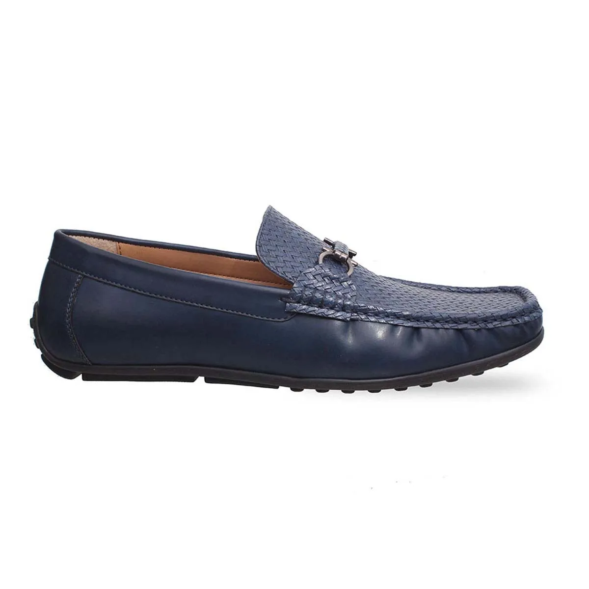 Blue Crossover Casual Loafers