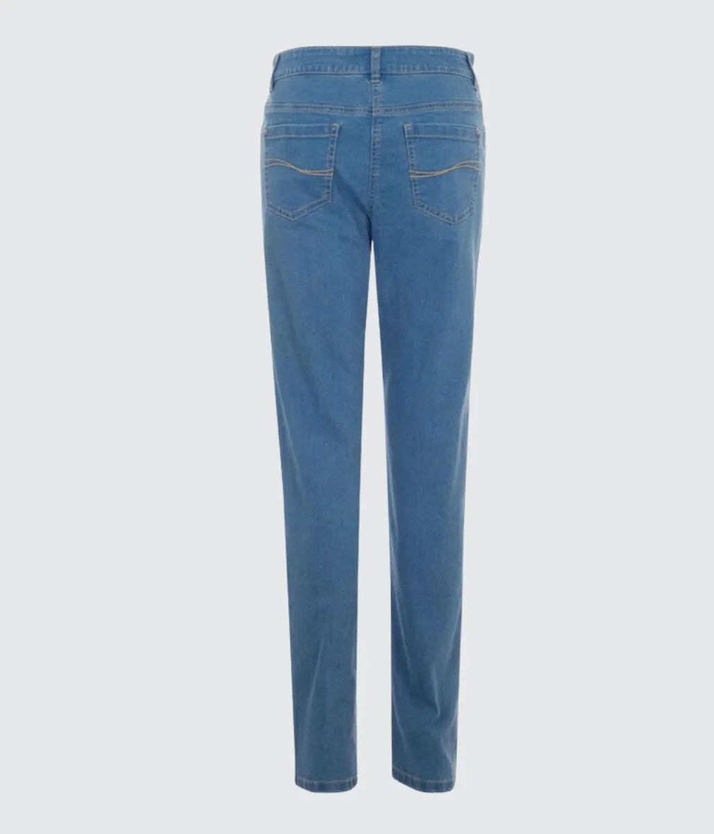 Blue Sara Crop Jeans