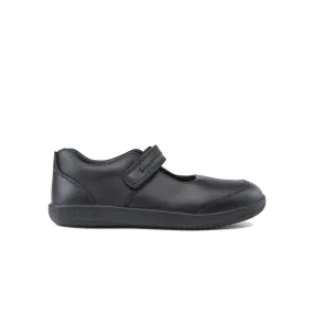 Bobux Kid  Quest Black School Shoe