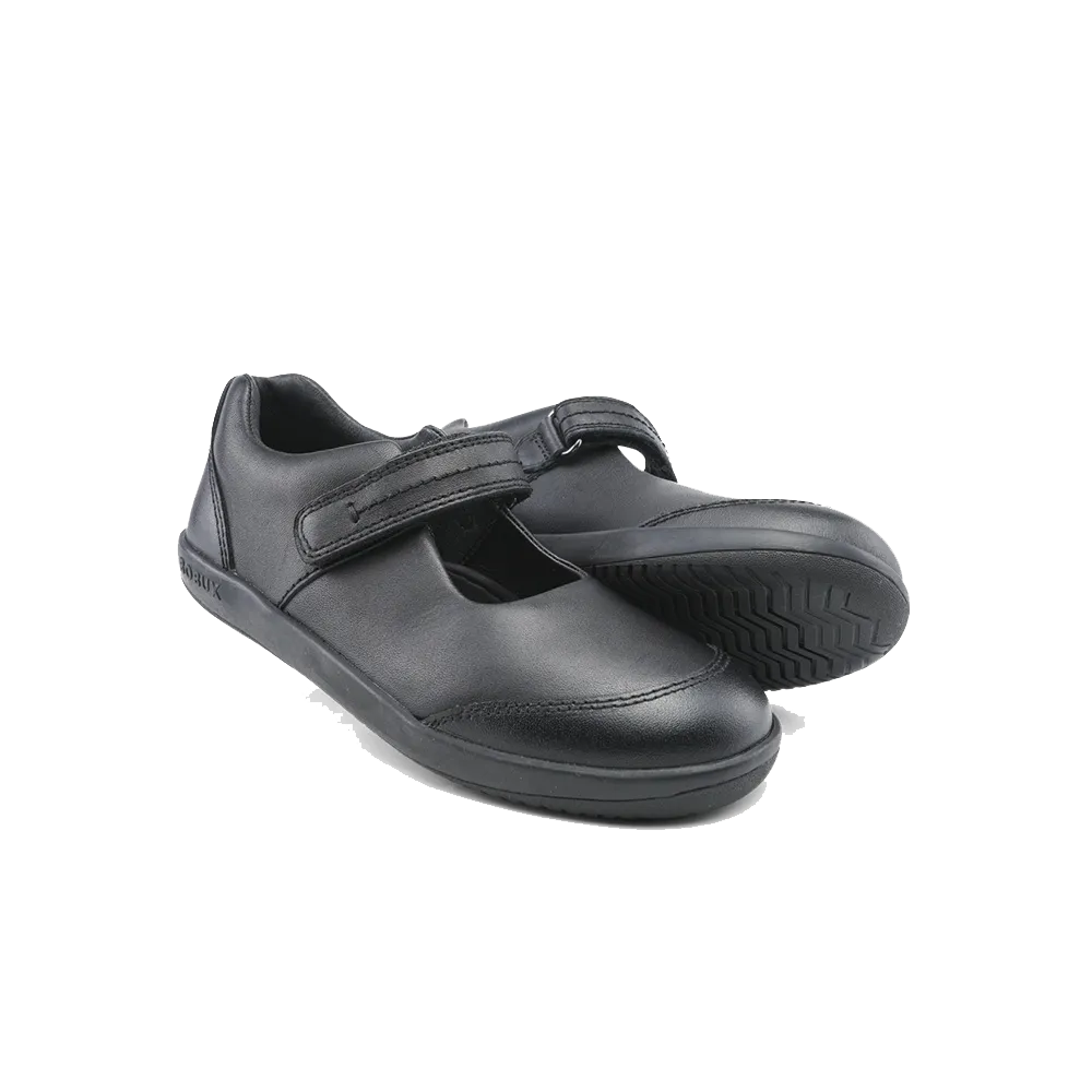 Bobux Kid  Quest Black School Shoe