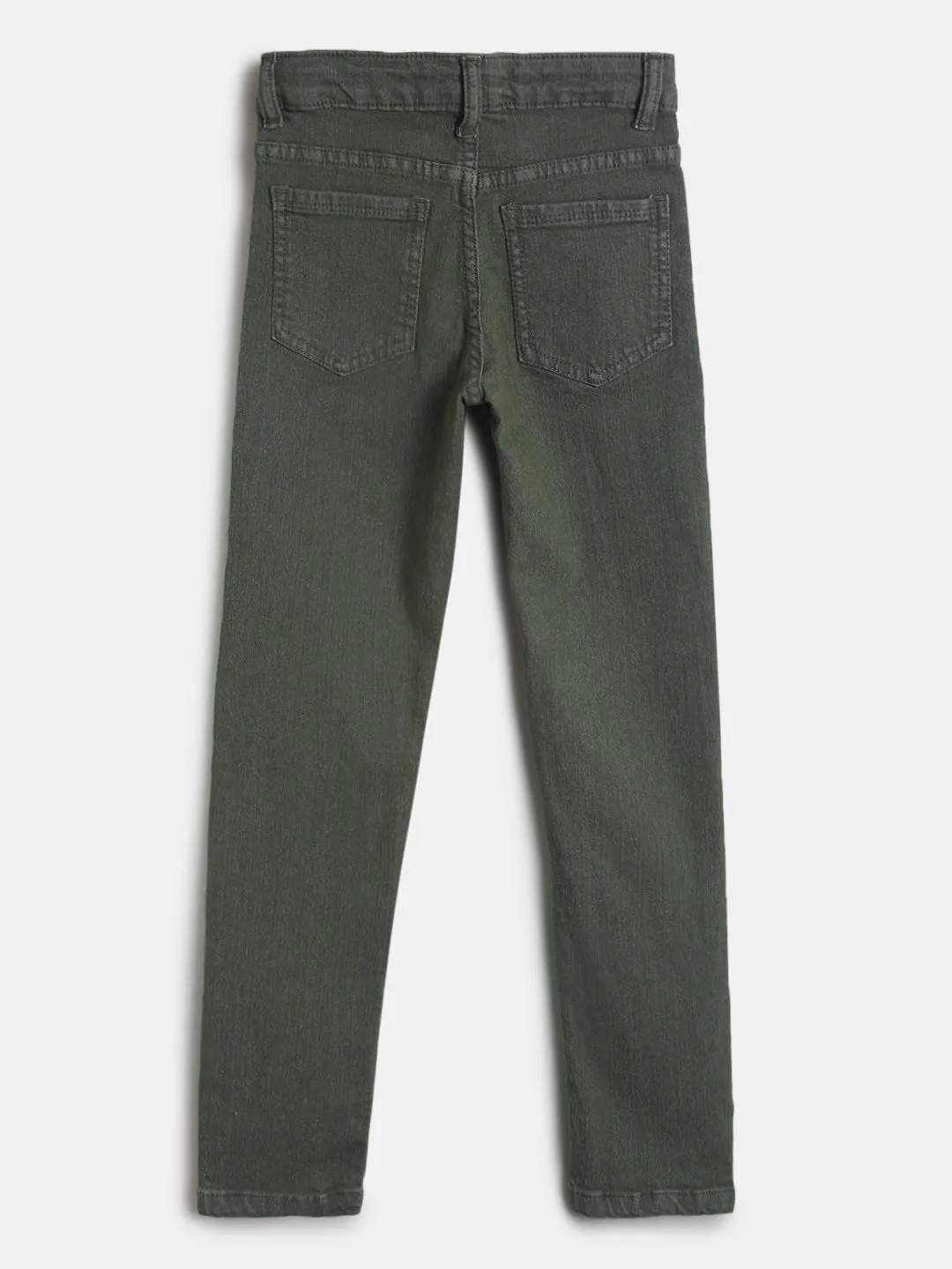 Boys Olive Cotton Trouser