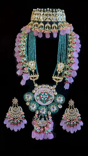 BR109 Megha bridal set in kundan ( READY TO SHIP )