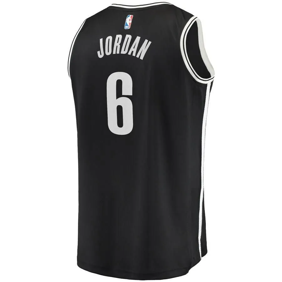 Brooklyn Nets DeAndre Jordan Fanatics Branded Replica Fast Break Icon Jersey Kids - Black | Ireland N6873X9