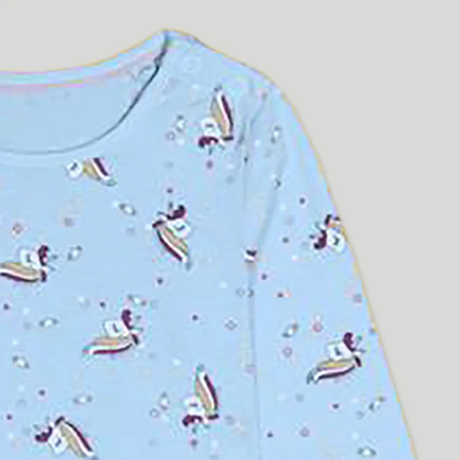 C1065 L P L Sky Blue Sweatshirt