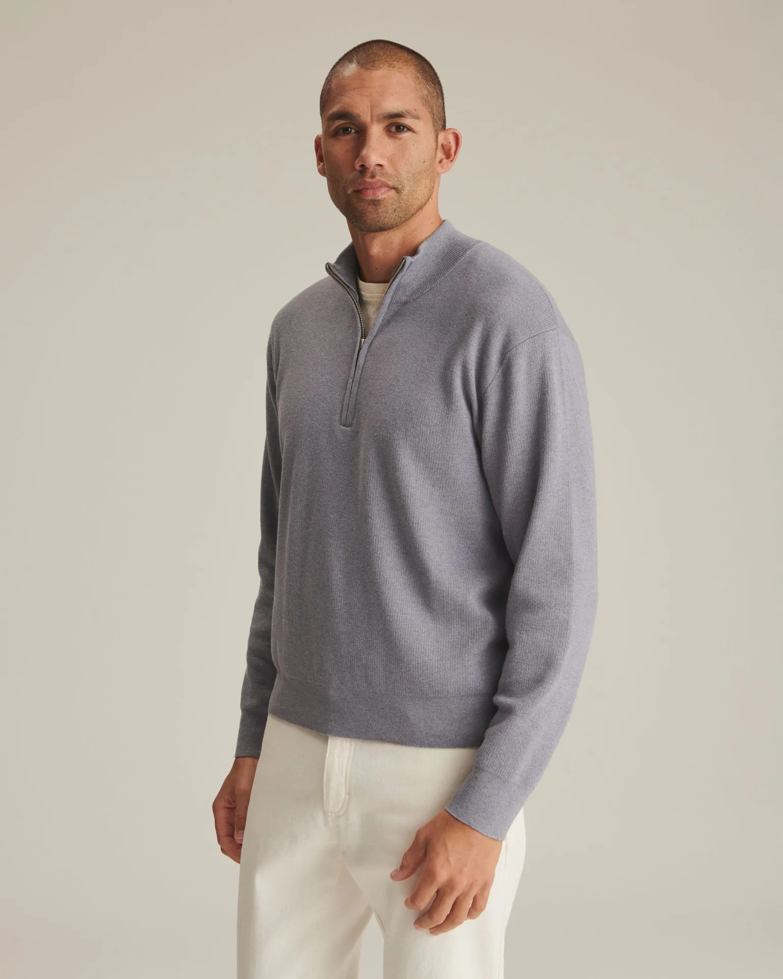 Café Cotton Cashmere Quarter Zip