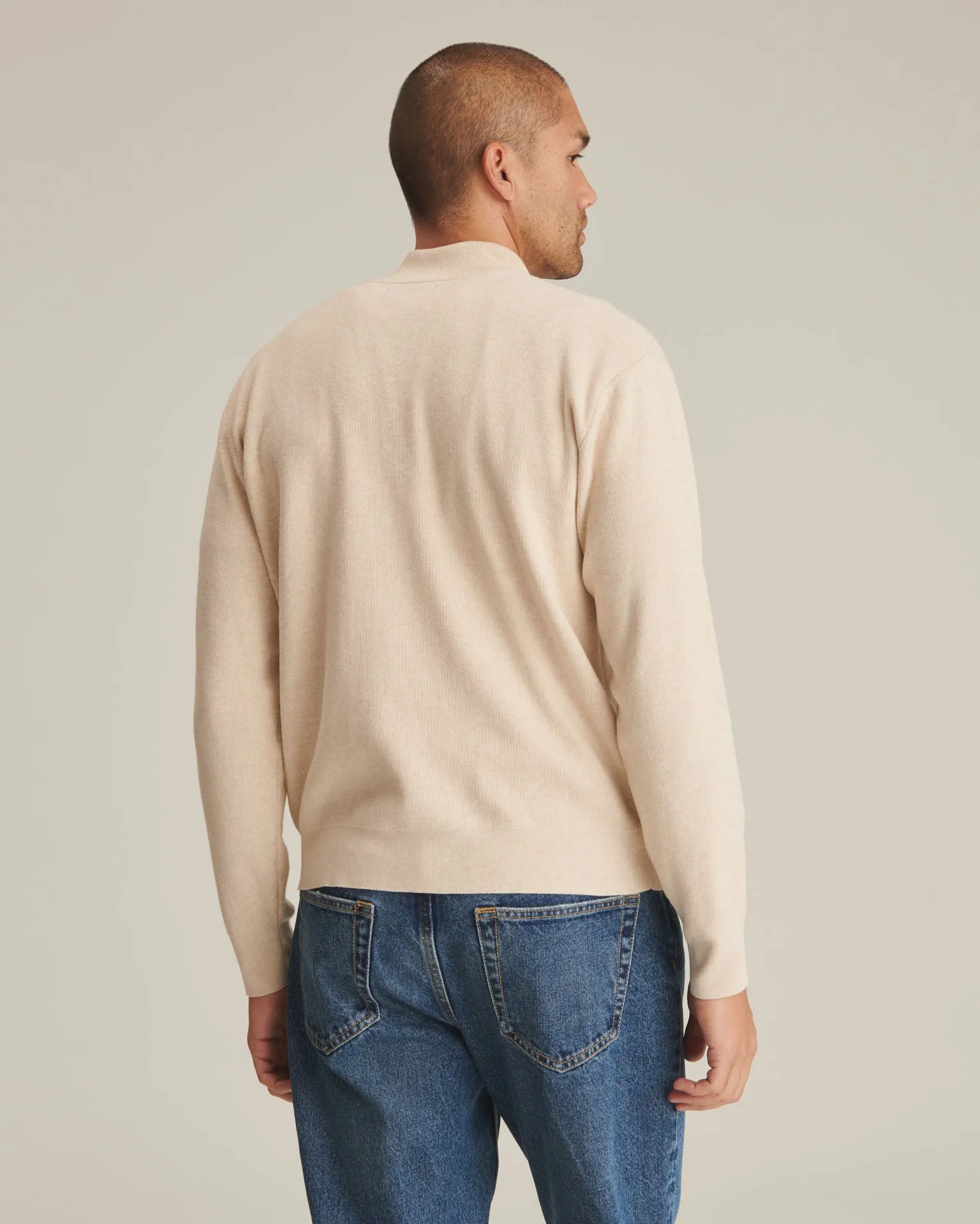 Café Cotton Cashmere Quarter Zip