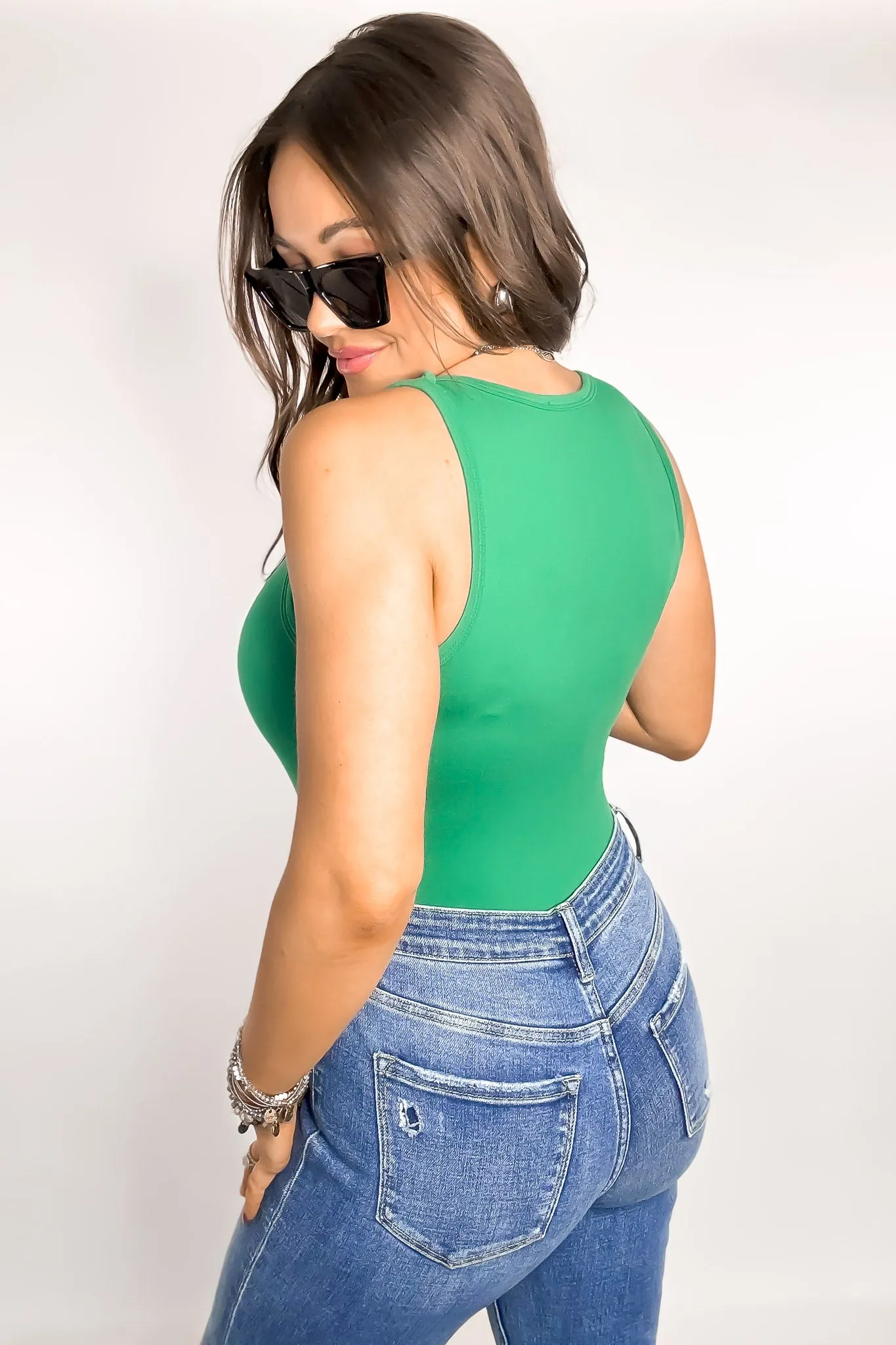 Caylie Kelly Green Bodysuit