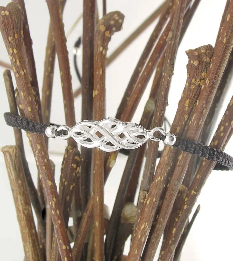 Celtic Knot Infinity Symbol Adjustable Slipknot Friendship Bracelet