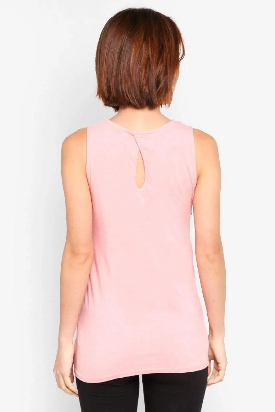 Cerelia Sleeveless Tee Coral Blush