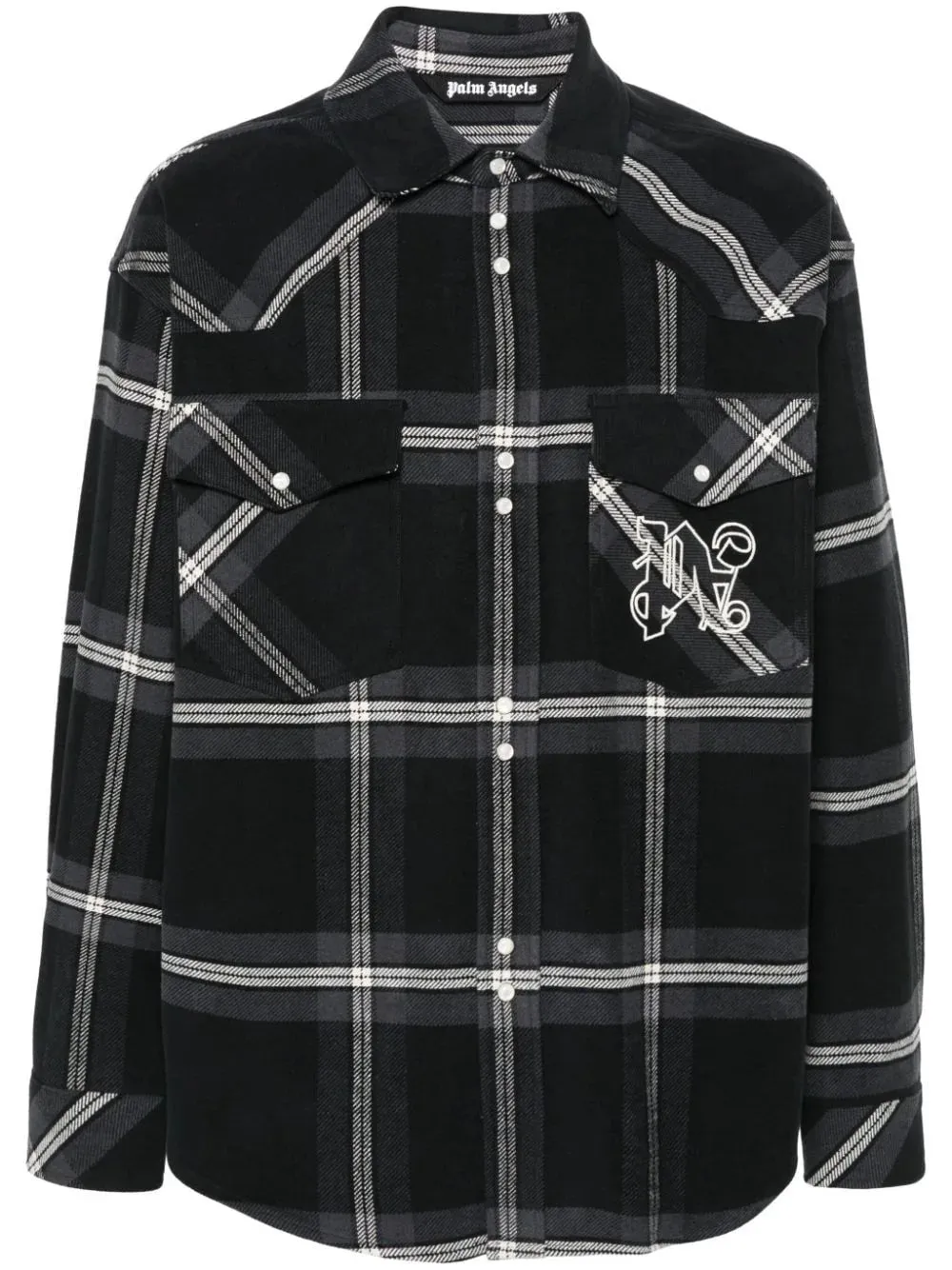 Checked Cotton-Flannel Shirt Jacket