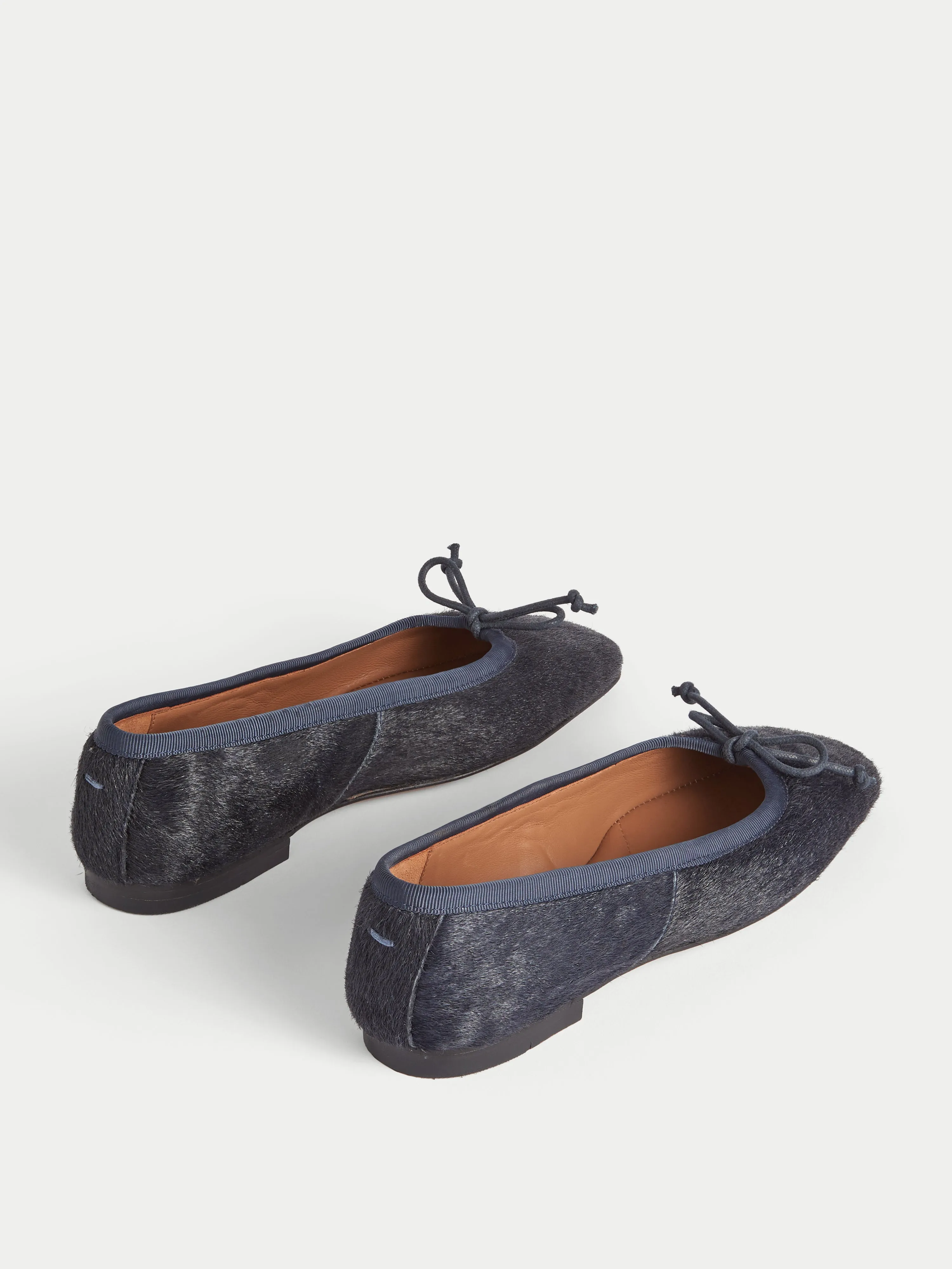 Chiswick Calf Hair Ballerina | Navy