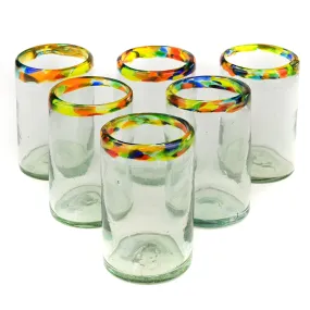 Confetti Rim Tumbler - 16 oz - Set of 6