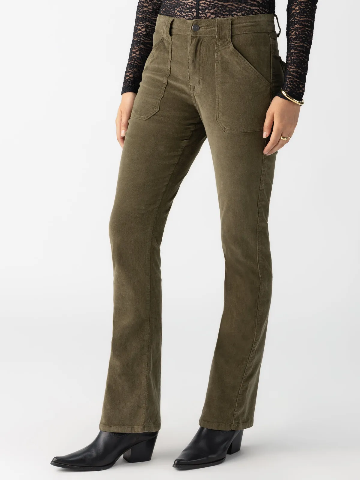 Corduroy Hayden Bootcut Standard Rise Pant Burnt Olive