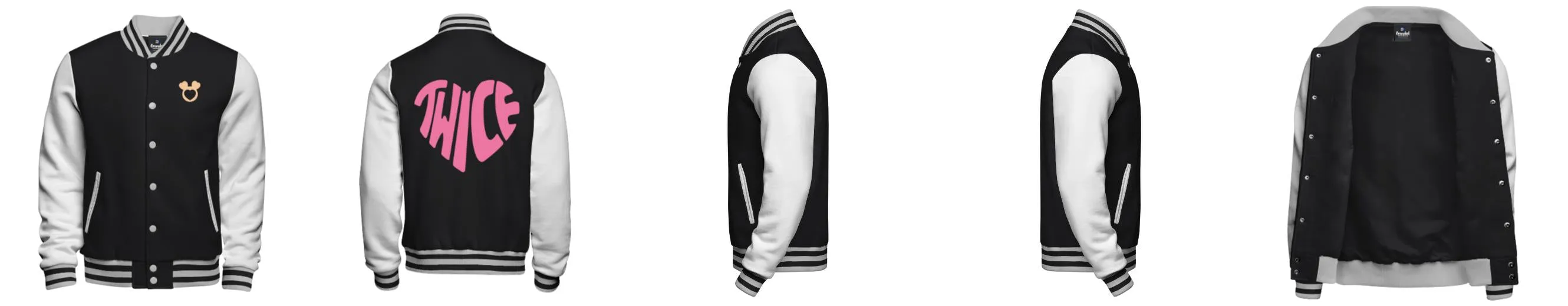 Cotton Fleece Varsity Jacket With No Lining