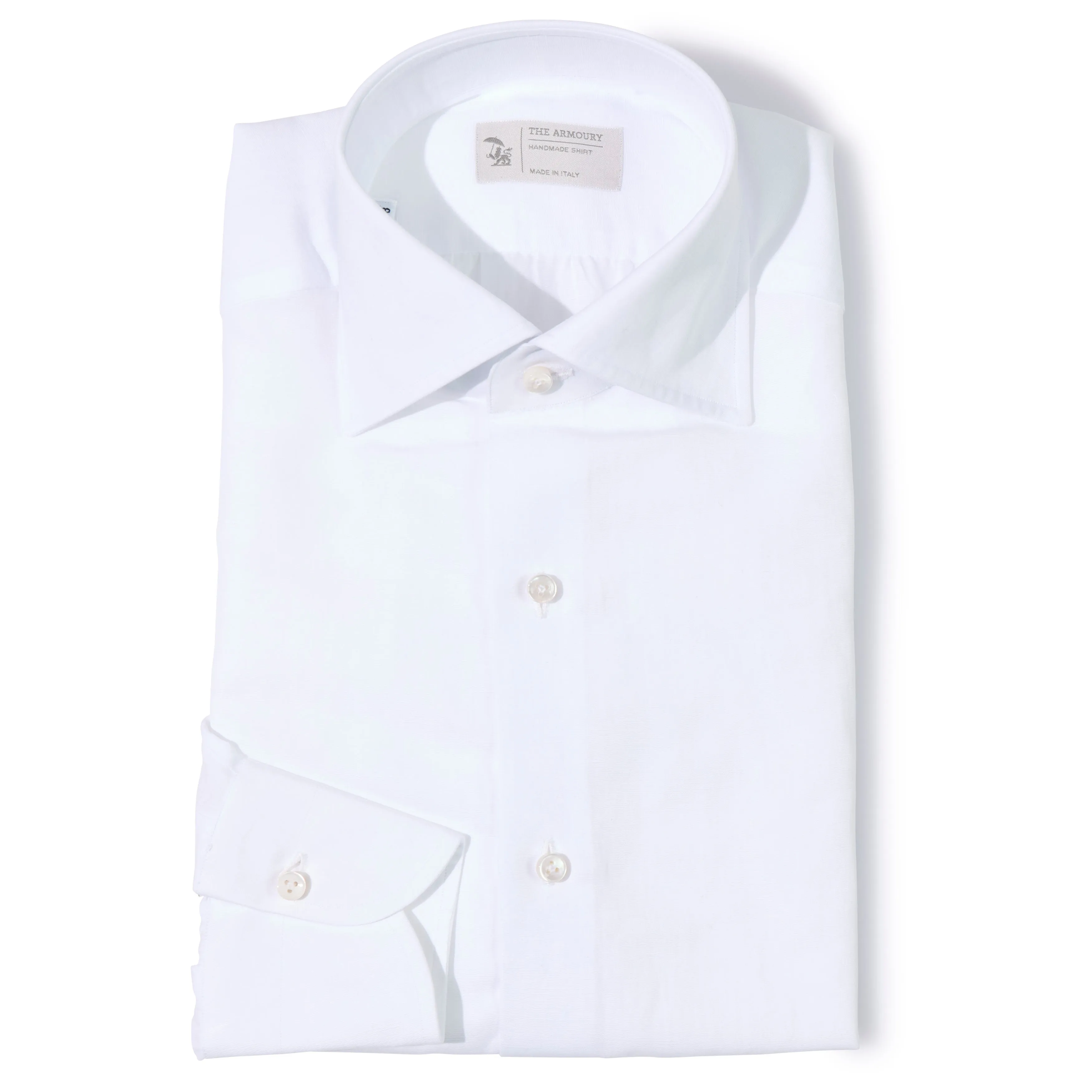 Cotton/Linen Spread Collar Shirt