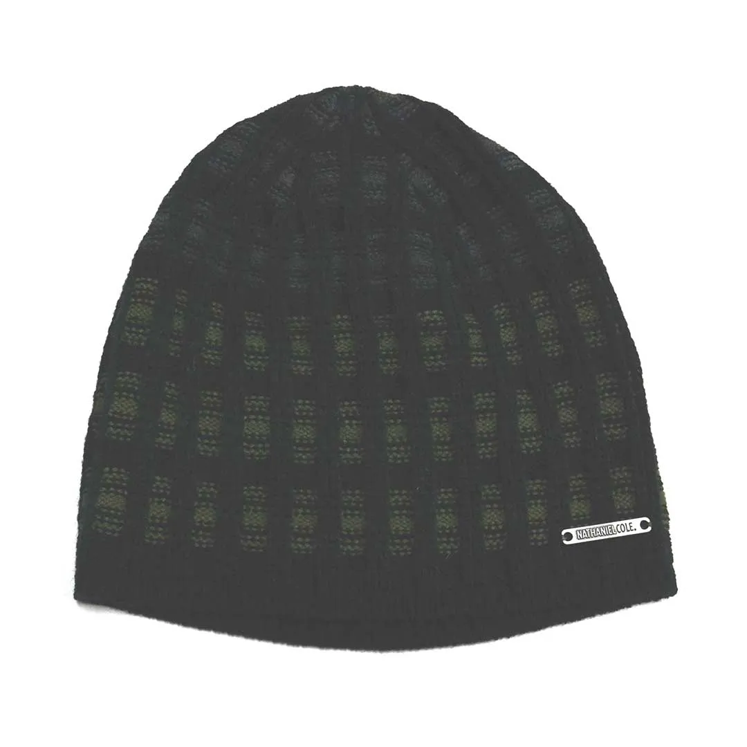 Crown Cap Tri Color Acrylic Knit Beanie Toque