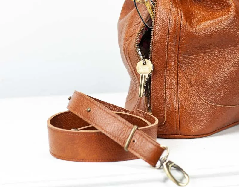 Danae bag - Brown leather