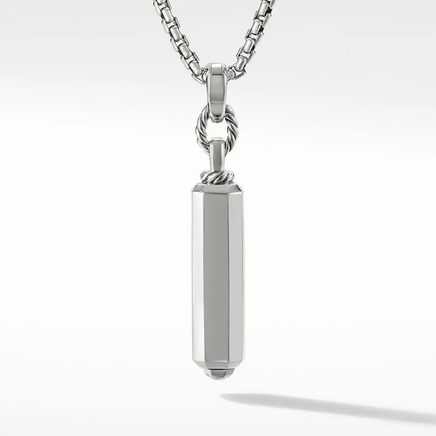 David Yurman Lexington Small Barrel Pendant with Diamonds