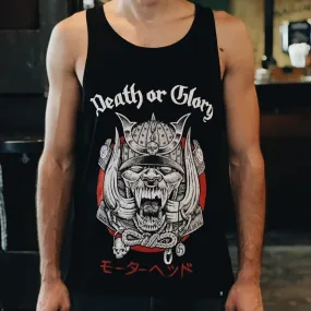 Death or Glory Tank Top (Black/Organic Cotton)