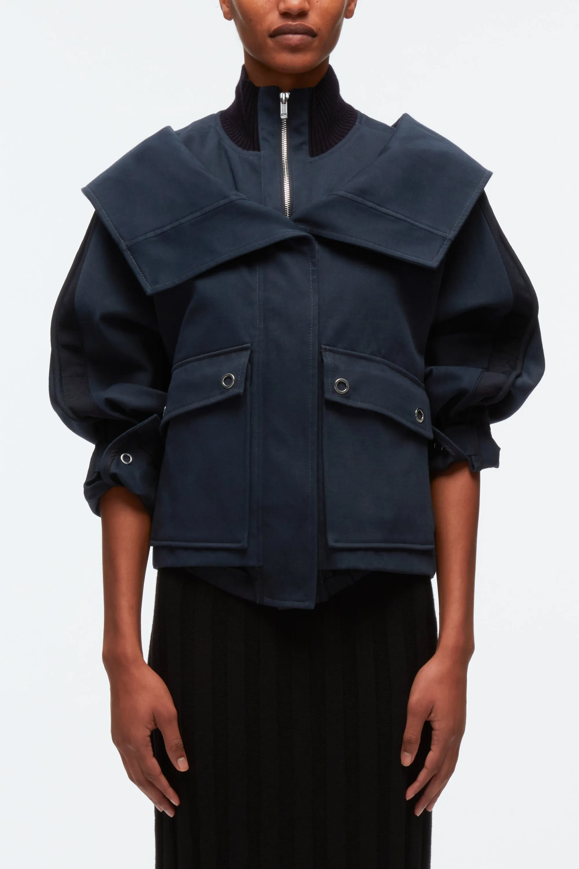 Double Collar Utility Jacket