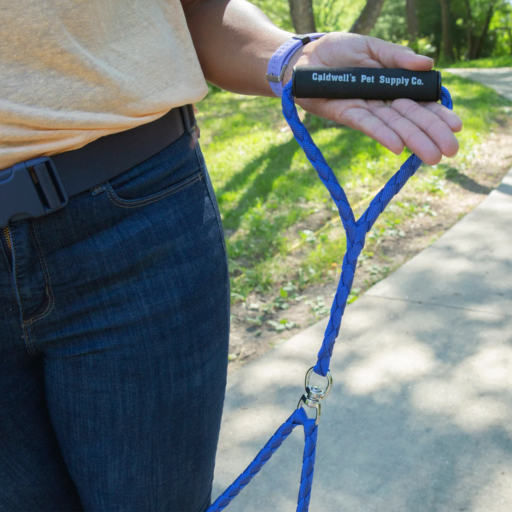 Dual Dog Leash - Blue