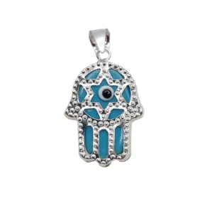 Fez Hamsa Hand of Fatima pendant necklace