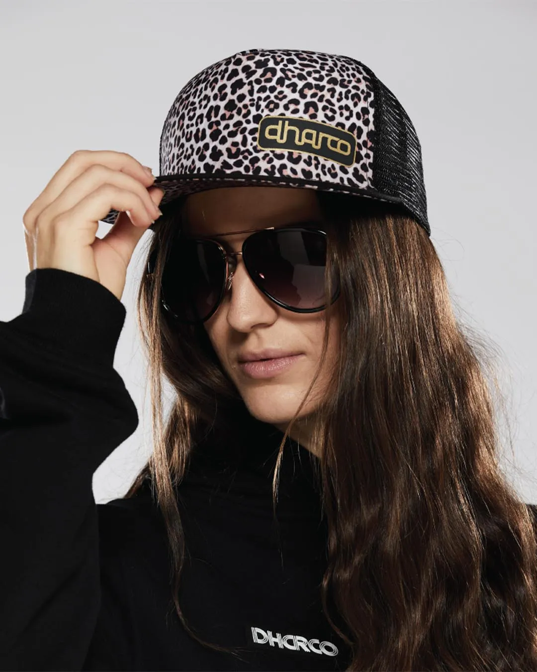 Flat Brim Trucker | Leopard