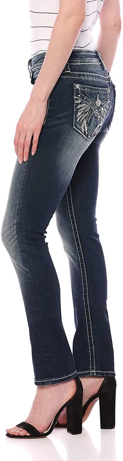 Flying High Embellished Straight Jeans