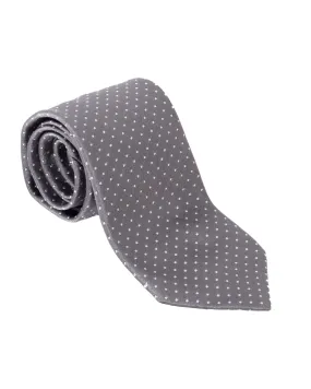 Fumagalli Silver Grey Polka Dot Tie