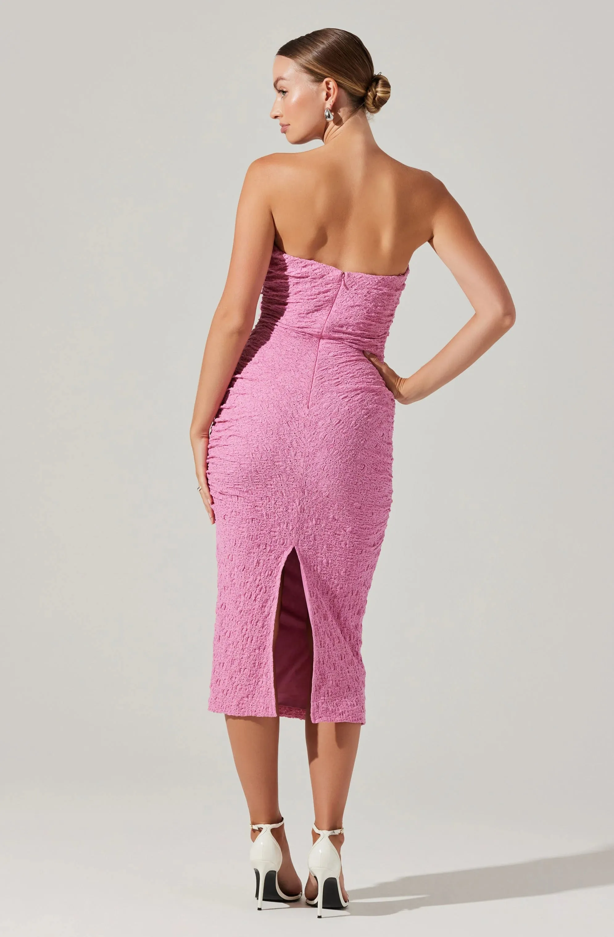 Galia Strapless Midi Dress