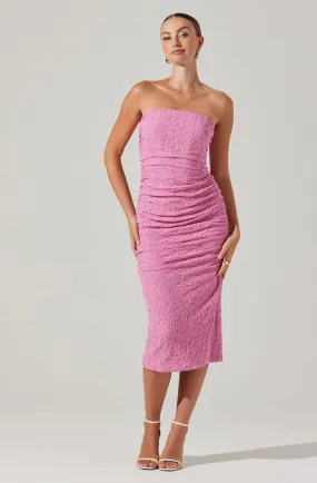 Galia Strapless Midi Dress